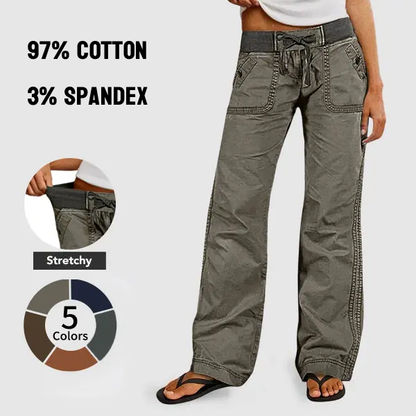 ⚡FINAL SALE⚡ women‘s high stretch mid rise straight pants