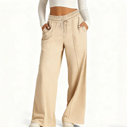 Women's Wide Leg Sweatpants Casual Loose Solid Color Pants