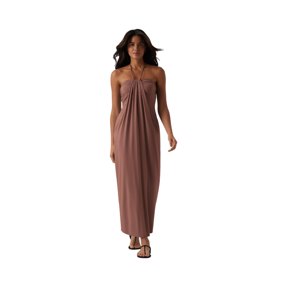 ❤️DEALS FOR YOU-Women's Halter Tie Back Maxi Dress