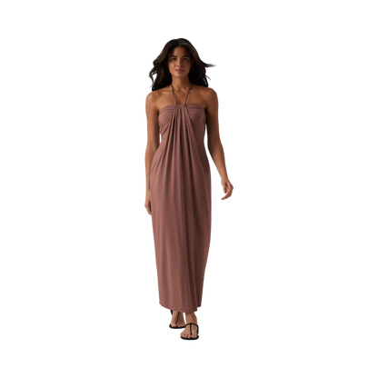 ❤️DEALS FOR YOU-Women's Halter Tie Back Maxi Dress