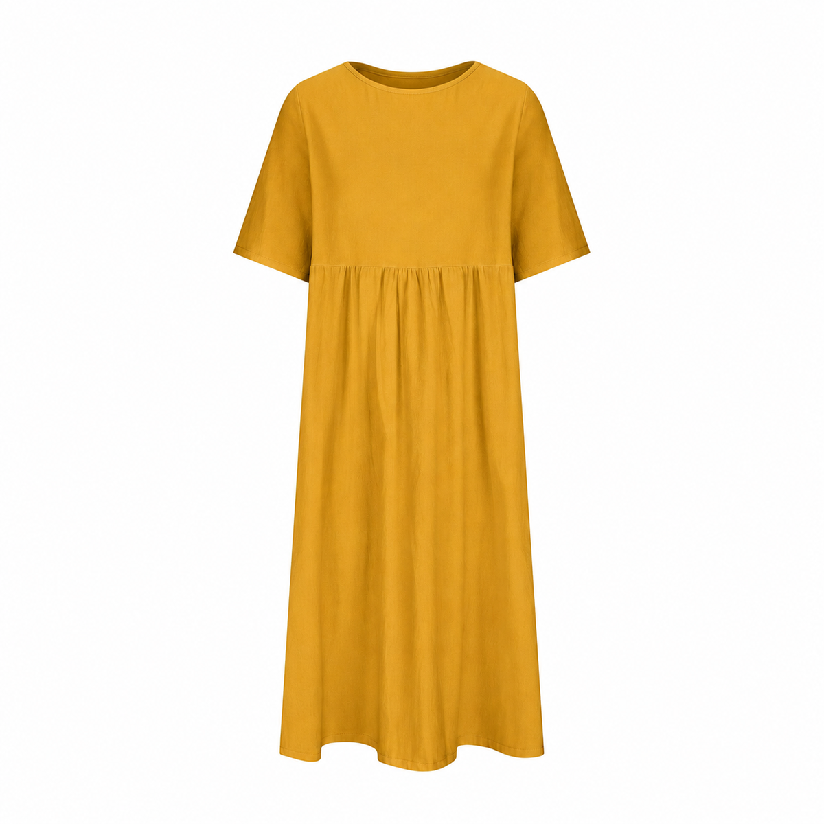 WOMEN'S CASUAL SUMMER PLEATED LINEN MAXI DRESS