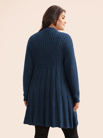 🔥 MAJOR SALE-Women's Textured Long Cardigan – Relaxed Kimono-Style Open Front Sweater