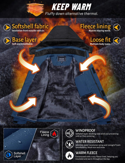🔥 BESTSELLER | 6PCS $25.99 | Men's Fleece-Lined Outdoor Jacket