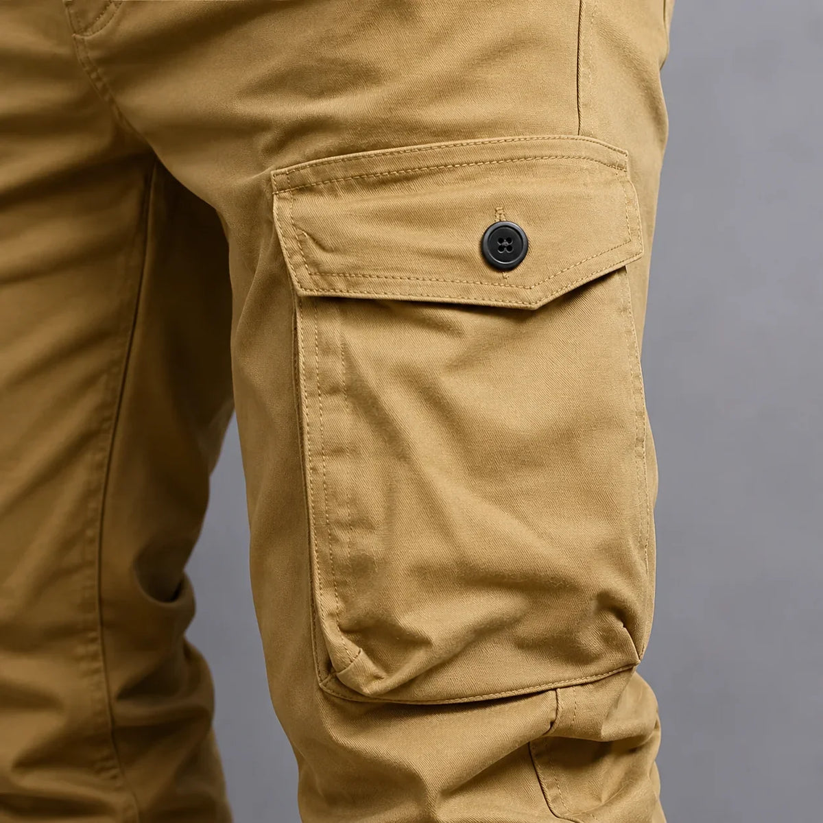 Men's Multi-Color Cargo Joggers — Multi-Pocket Tactical Casual Long Pants