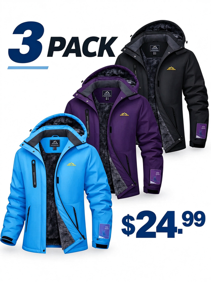Women's Waterproof Fleece-Lined Winter Jacket