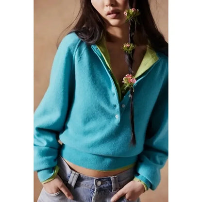 Women's Long Sleeve Knitting Sweater Tops