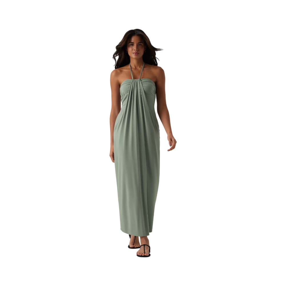 ❤️DEALS FOR YOU-Women's Halter Tie Back Maxi Dress