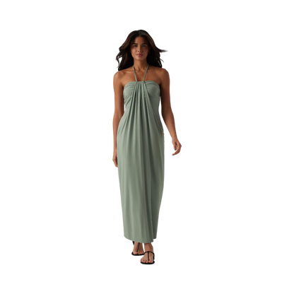❤️DEALS FOR YOU-Women's Halter Tie Back Maxi Dress