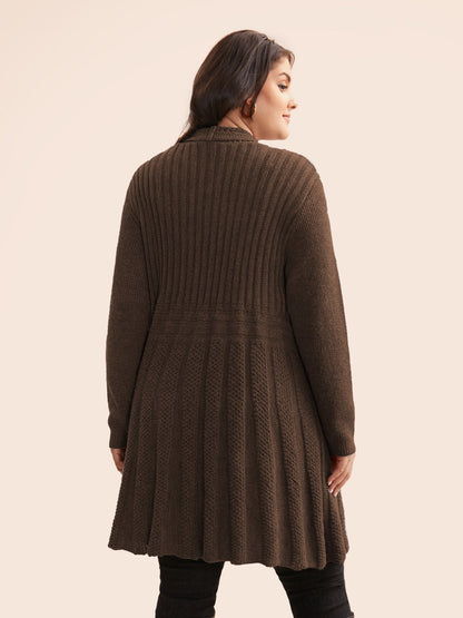 🔥 MAJOR SALE-Women's Textured Long Cardigan – Relaxed Kimono-Style Open Front Sweater