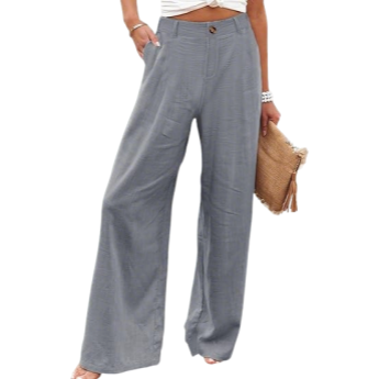 ⚡LAST 2 DAYS⚡- Women's Casual High Waist Linen Wide Leg Trousers