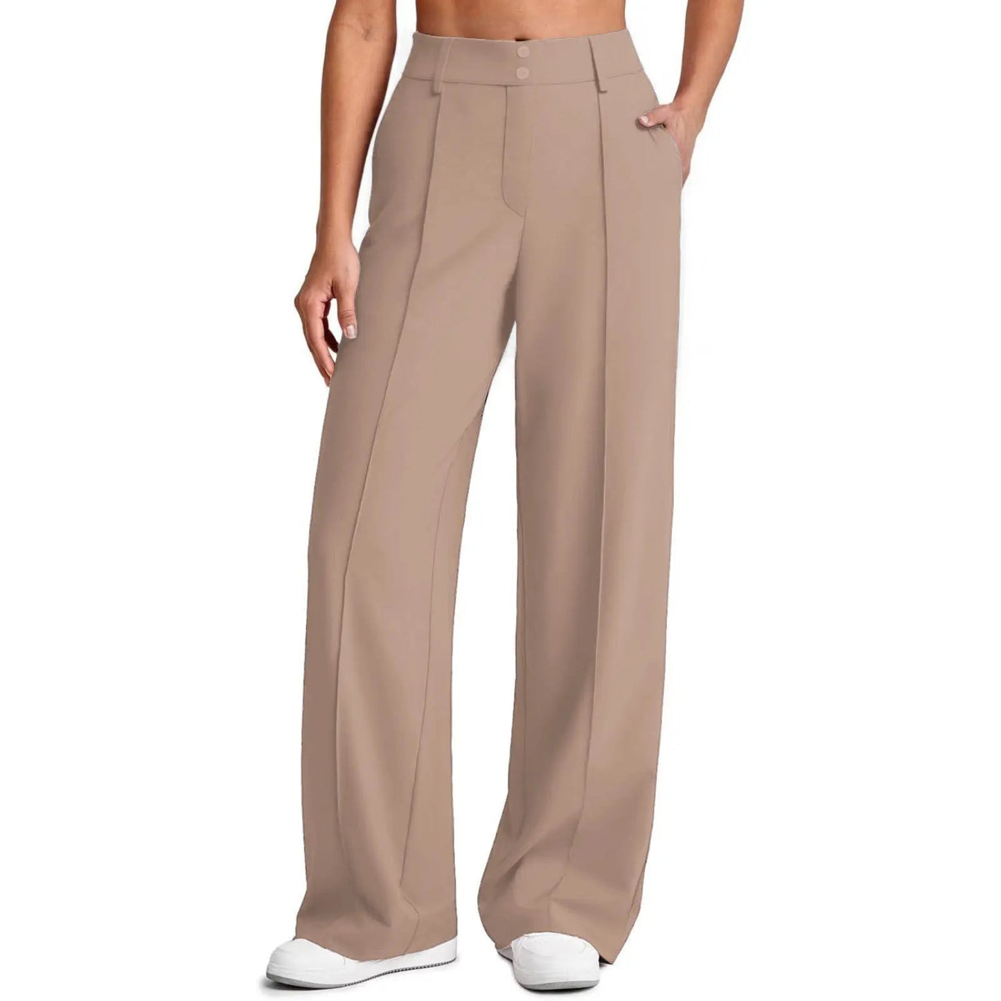 🔥Last Day:90% Off🔥Women's Straight Leg Ponte Yoga Pants with Pockets