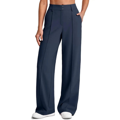 🔥Last Day:90% Off🔥Women's Straight Leg Ponte Yoga Pants with Pockets