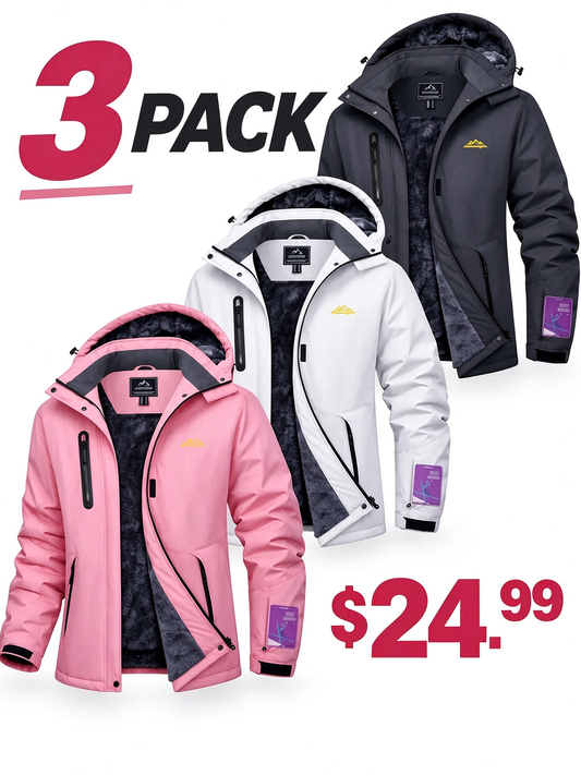 Women's Waterproof Fleece-Lined Winter Jacket