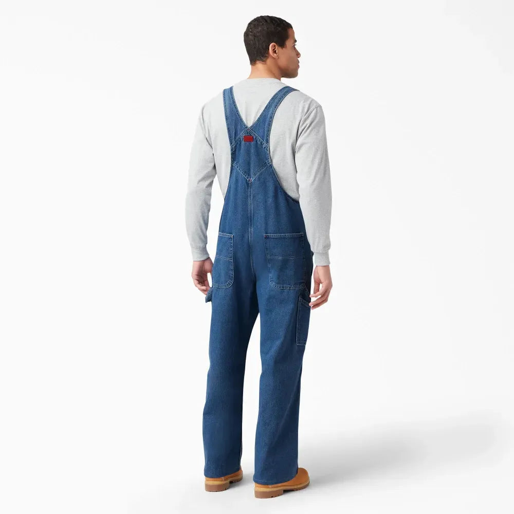 🔥CLEARANCE SALE🔥Men's Heavy-Duty Denim Bib Overalls – Adjustable Straps & Utility Pockets