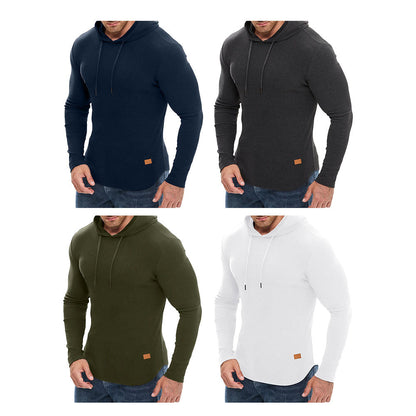 Mens Fashion Hoodies Fleece Long Sleeve Athletic Sweatshirt Pullover T Shirts