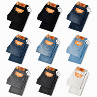 Jeans-9-PACK ONLY $27.99-Black+Dark Navy+Dark Blue+Medium Blue+Washed Blue+Light Blue+Gray+Charcoal+White