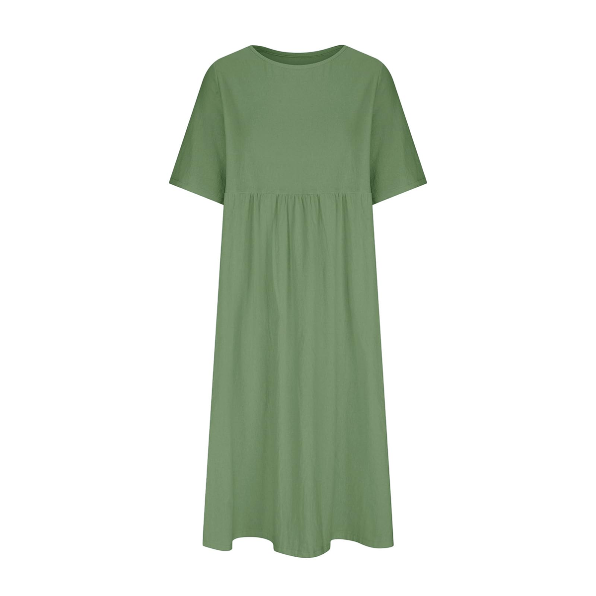 WOMEN'S CASUAL SUMMER PLEATED LINEN MAXI DRESS