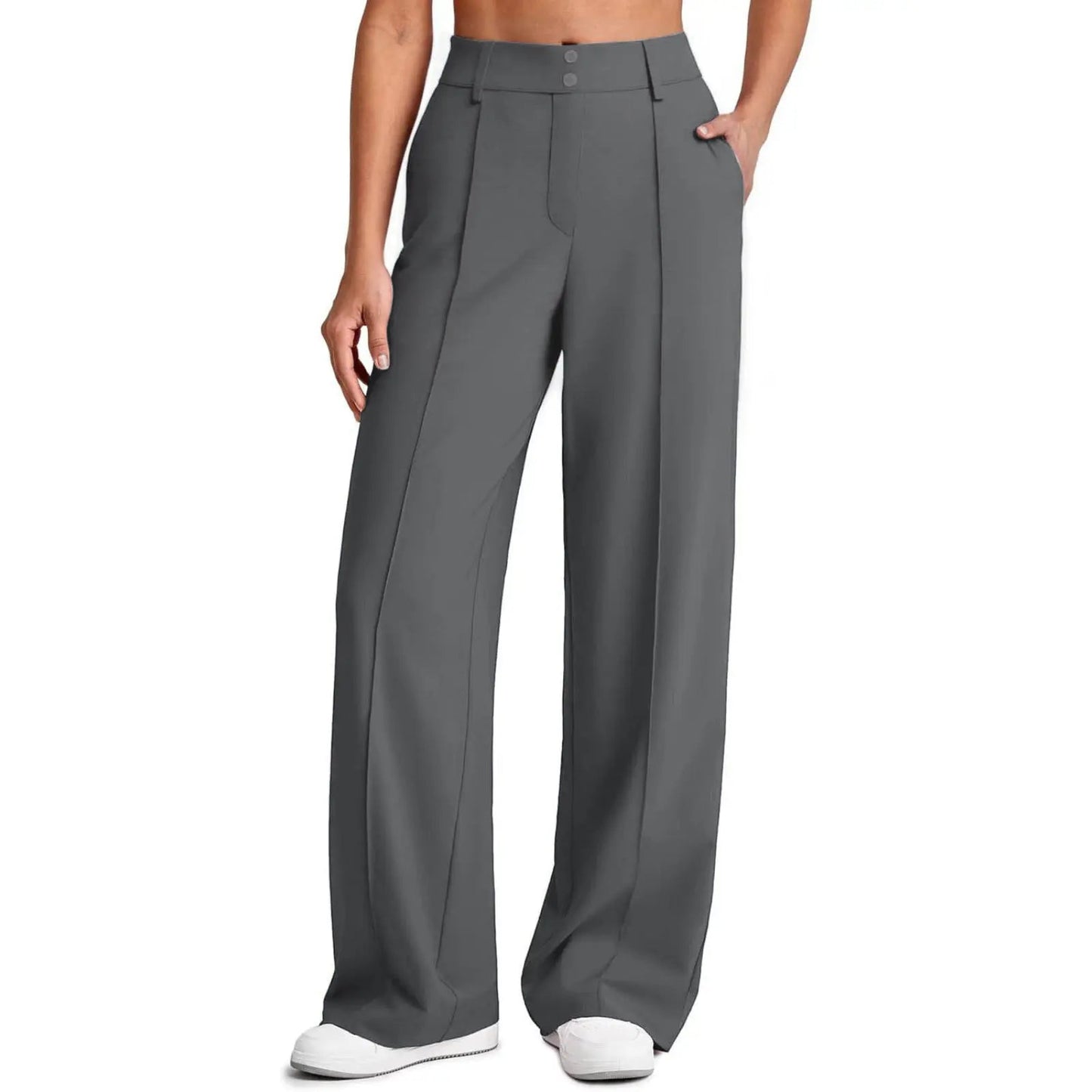 🔥Last Day:90% Off🔥Women's Straight Leg Ponte Yoga Pants with Pockets