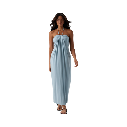 ❤️DEALS FOR YOU-Women's Halter Tie Back Maxi Dress