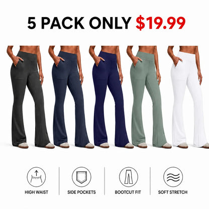 Women's High-Waisted Bootcut Flare Leggings