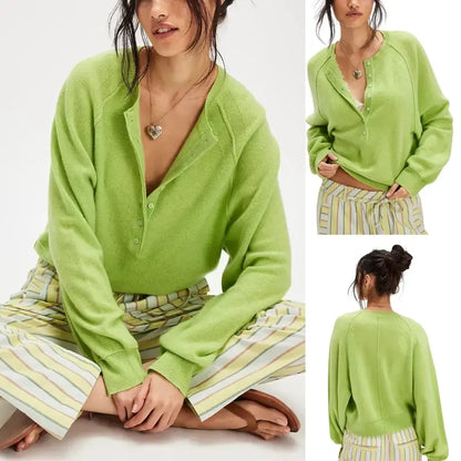 Women's Long Sleeve Knitting Sweater Tops