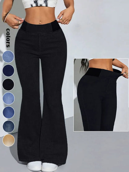 Y2K 2026 Women's Back Shirred Jeans