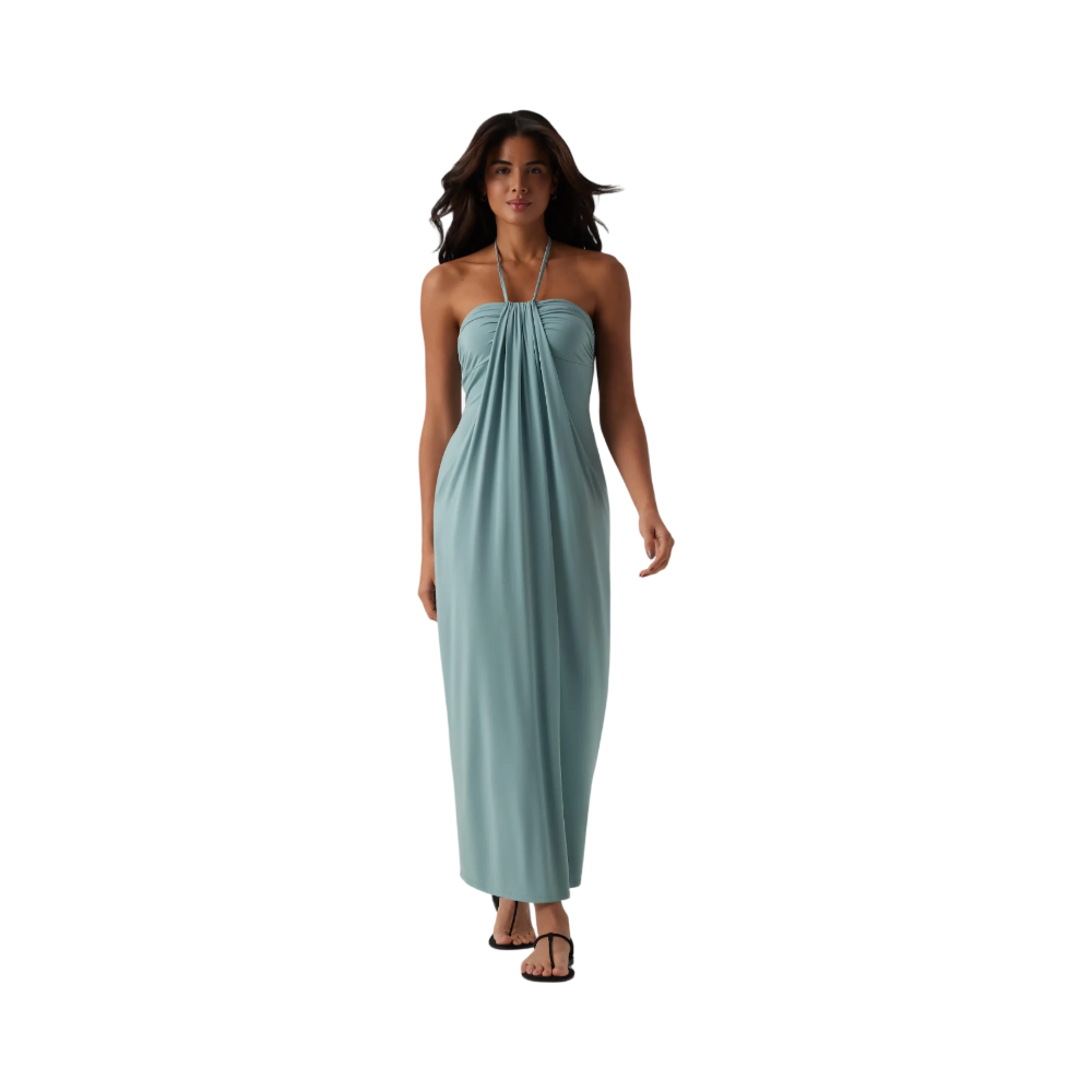 ❤️DEALS FOR YOU-Women's Halter Tie Back Maxi Dress