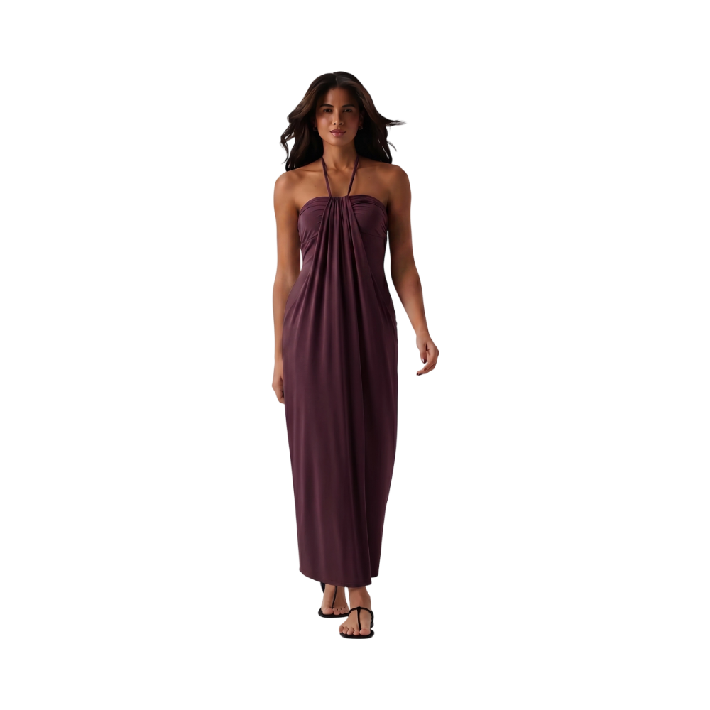 ❤️DEALS FOR YOU-Women's Halter Tie Back Maxi Dress