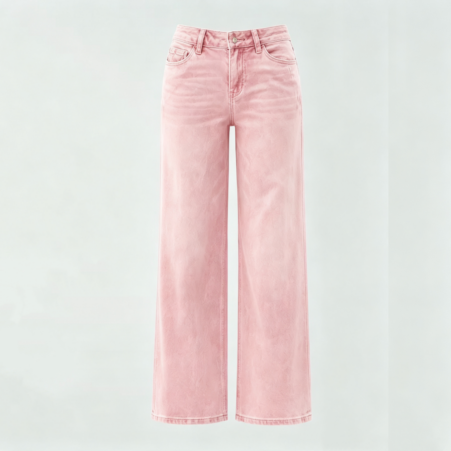 "Rise Baggy Stretchy Wide Leg Jeans"