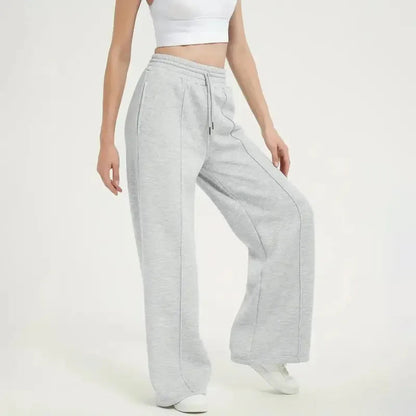 Women's Wide Leg Sweatpants Casual Loose Solid Color Pants