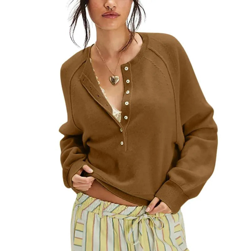 Women's Long Sleeve Knitting Sweater Tops