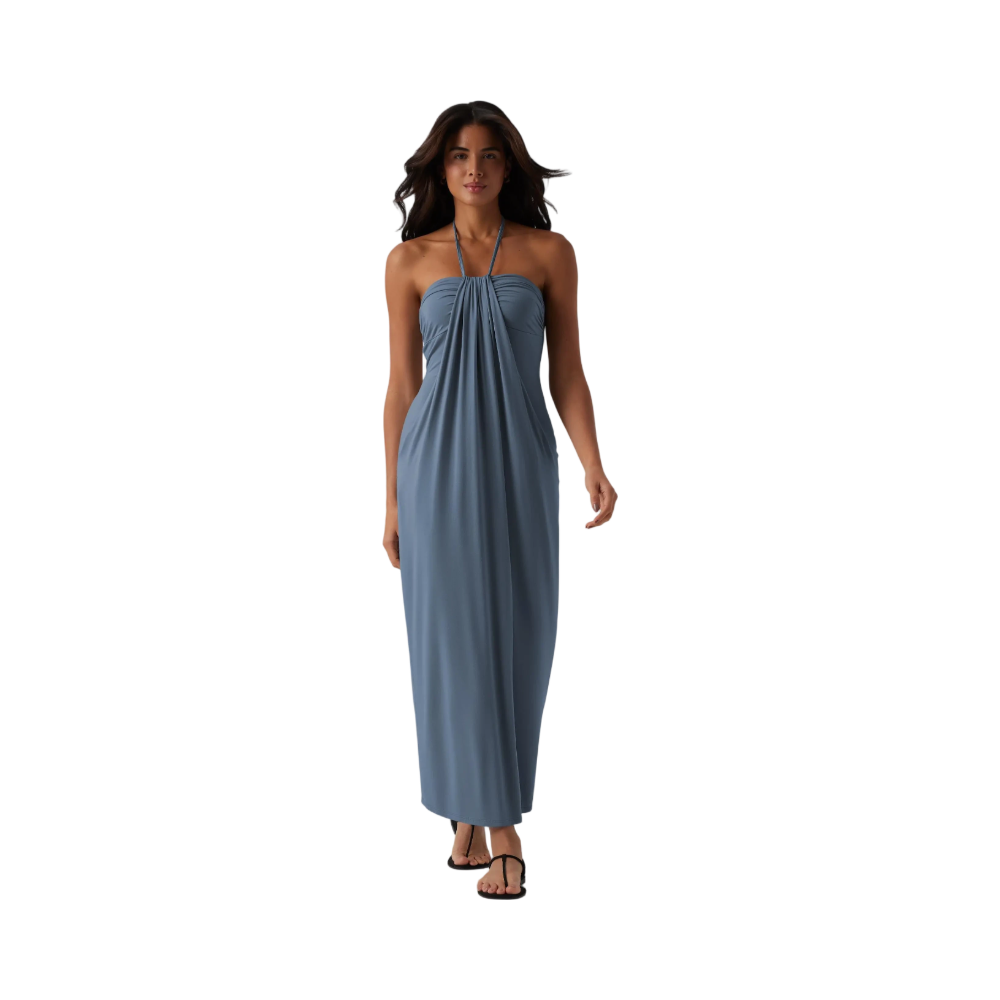 ❤️DEALS FOR YOU-Women's Halter Tie Back Maxi Dress