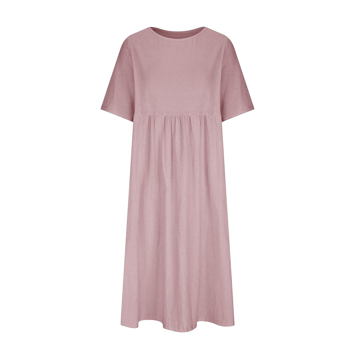 WOMEN'S CASUAL SUMMER PLEATED LINEN MAXI DRESS