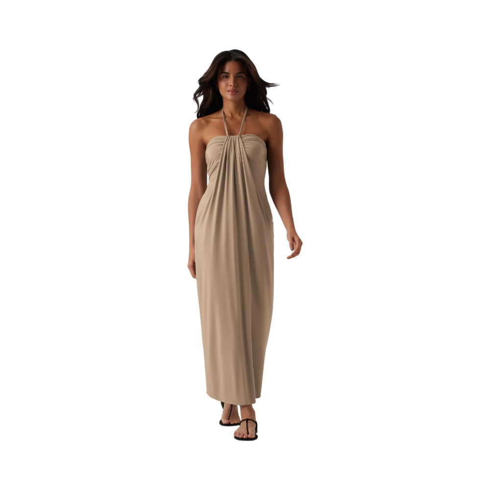 ❤️DEALS FOR YOU-Women's Halter Tie Back Maxi Dress