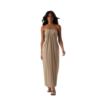 ❤️DEALS FOR YOU-Women's Halter Tie Back Maxi Dress