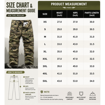 🎃 HALLOWEEN LAST DAY SALE 👻 8-Pack for Only $25.99 | Men's Practical Camo Cargo Pants