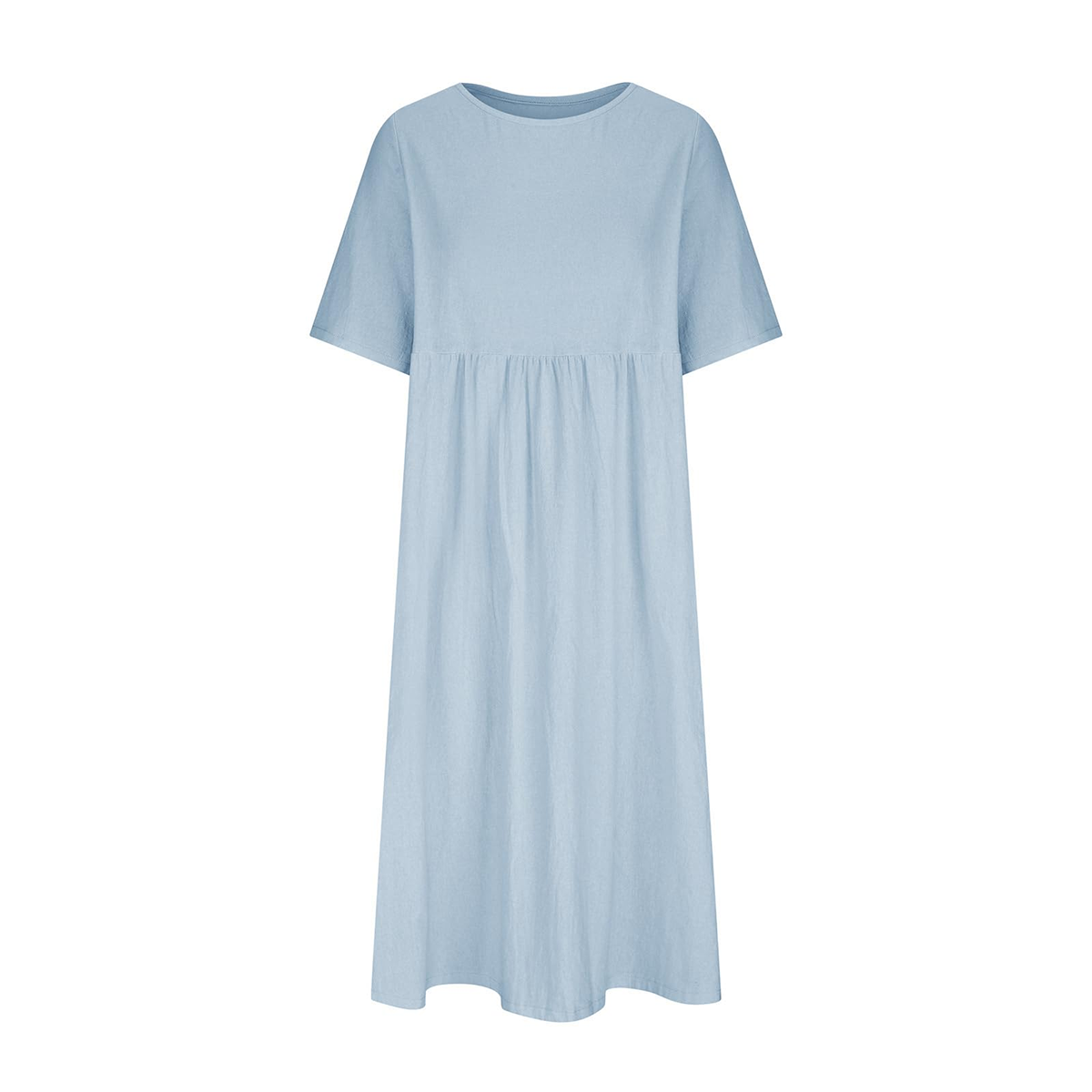 WOMEN'S CASUAL SUMMER PLEATED LINEN MAXI DRESS