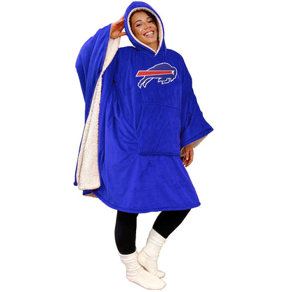 Final Clearance - 60" x 80" Wearable Hooded Blanket with Logo Patch