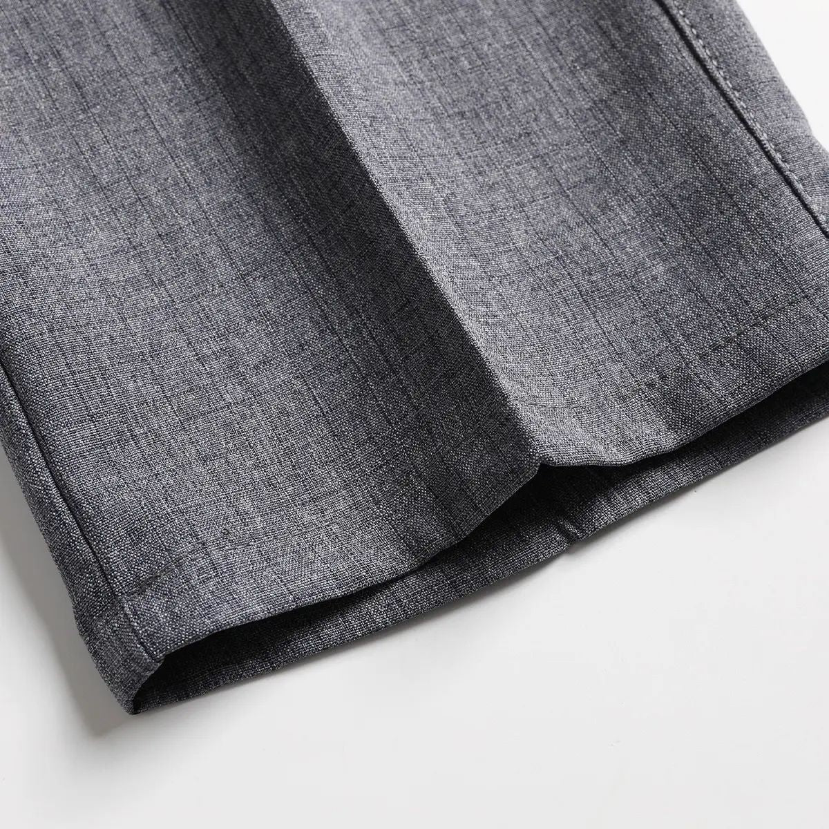Men's Business Casual Dress Pants - Slim Fit Straight Leg, Plain Classic Menswear with Draping Effect