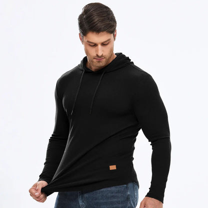 Mens Fashion Hoodies Fleece Long Sleeve Athletic Sweatshirt Pullover T Shirts