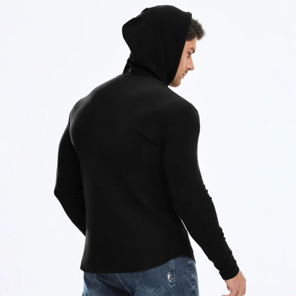 Mens Fashion Hoodies Fleece Long Sleeve Athletic Sweatshirt Pullover T Shirts