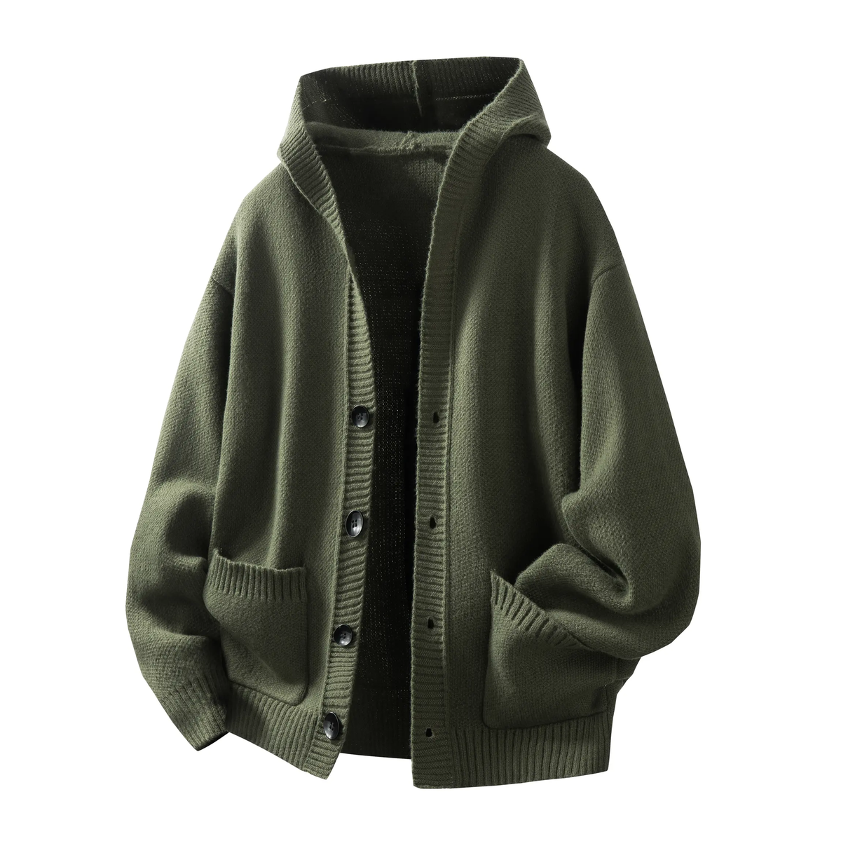 Heavyweight Button Hooded Sweatshirt serenecsn