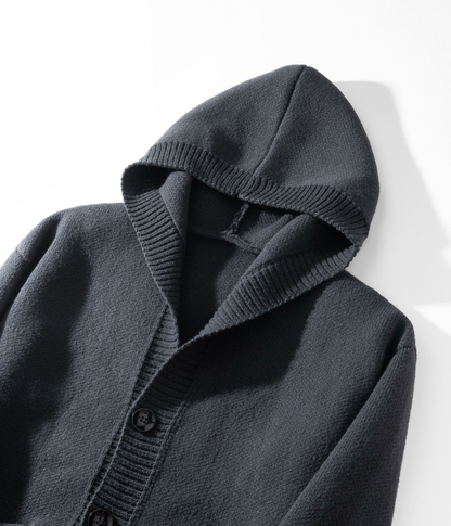 Heavyweight Button Hooded Sweatshirt serenecsn