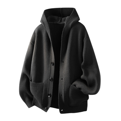 Heavyweight Button Hooded Sweatshirt serenecsn