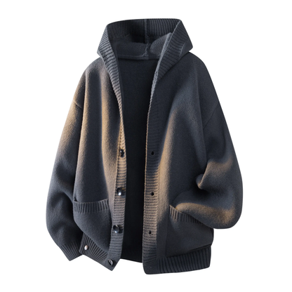 Heavyweight Button Hooded Sweatshirt serenecsn