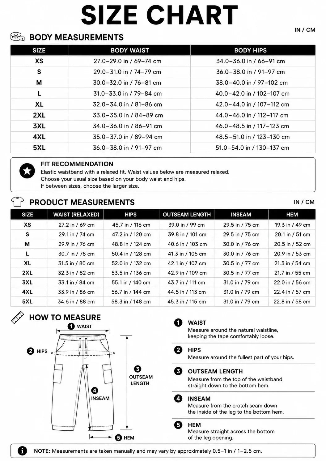 Men's Multi-Color Cargo Joggers — Multi-Pocket Tactical Casual Long Pants