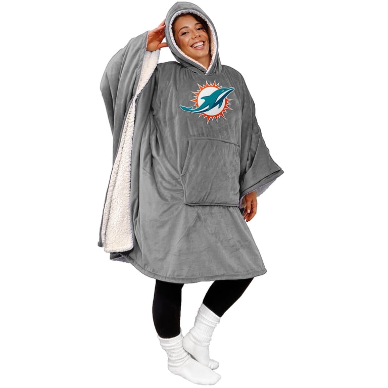 Final Clearance - 60" x 80" Wearable Hooded Blanket with Logo Patch