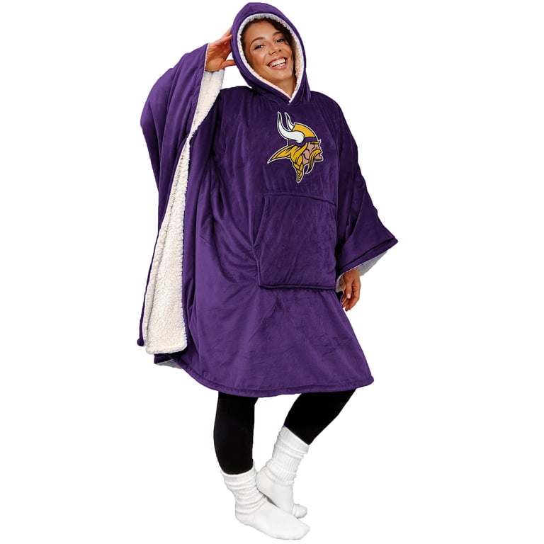 Final Clearance - 60" x 80" Wearable Hooded Blanket with Logo Patch