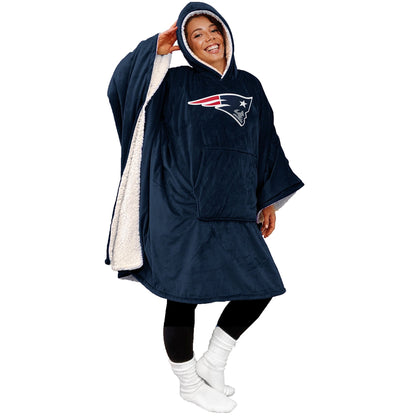 Final Clearance - 60" x 80" Wearable Hooded Blanket with Logo Patch