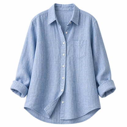 ⏰Clearance Sale⚡Women's Lightweight & Breathable Linen Shirt (Short-Sleeve / Long-Sleeve)